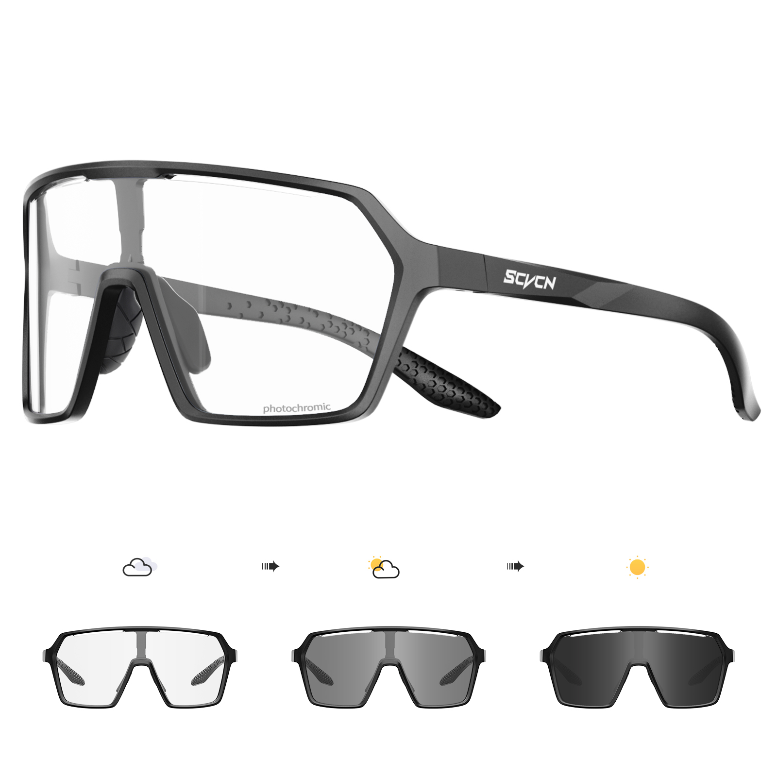 SCVCN Hot Cycling Photochromic - Mountain Biking Glasses ulasan dan harga