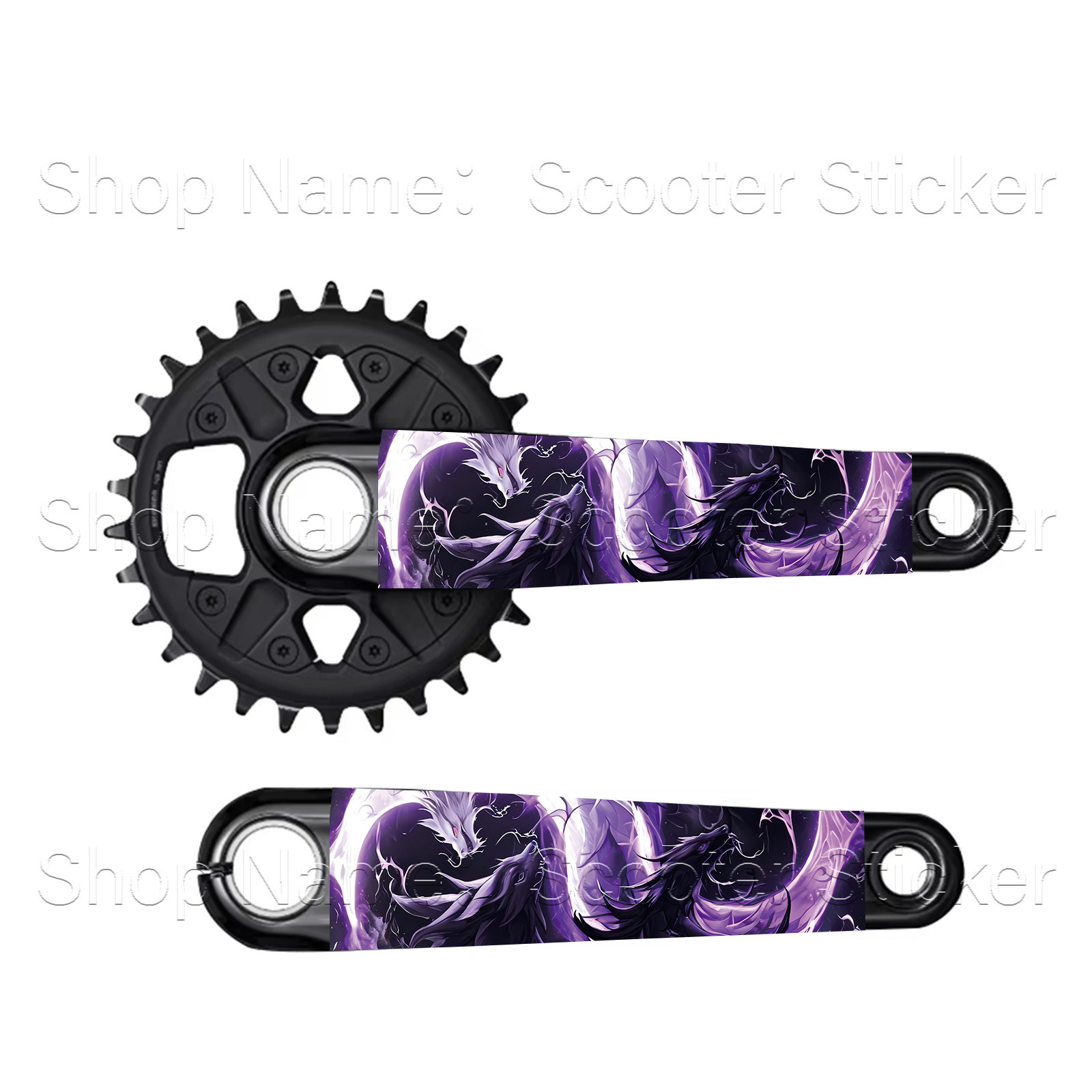 1 Set Purple & White Dragon Yi - Mountain Biking You Yangs ulasan dan harga
