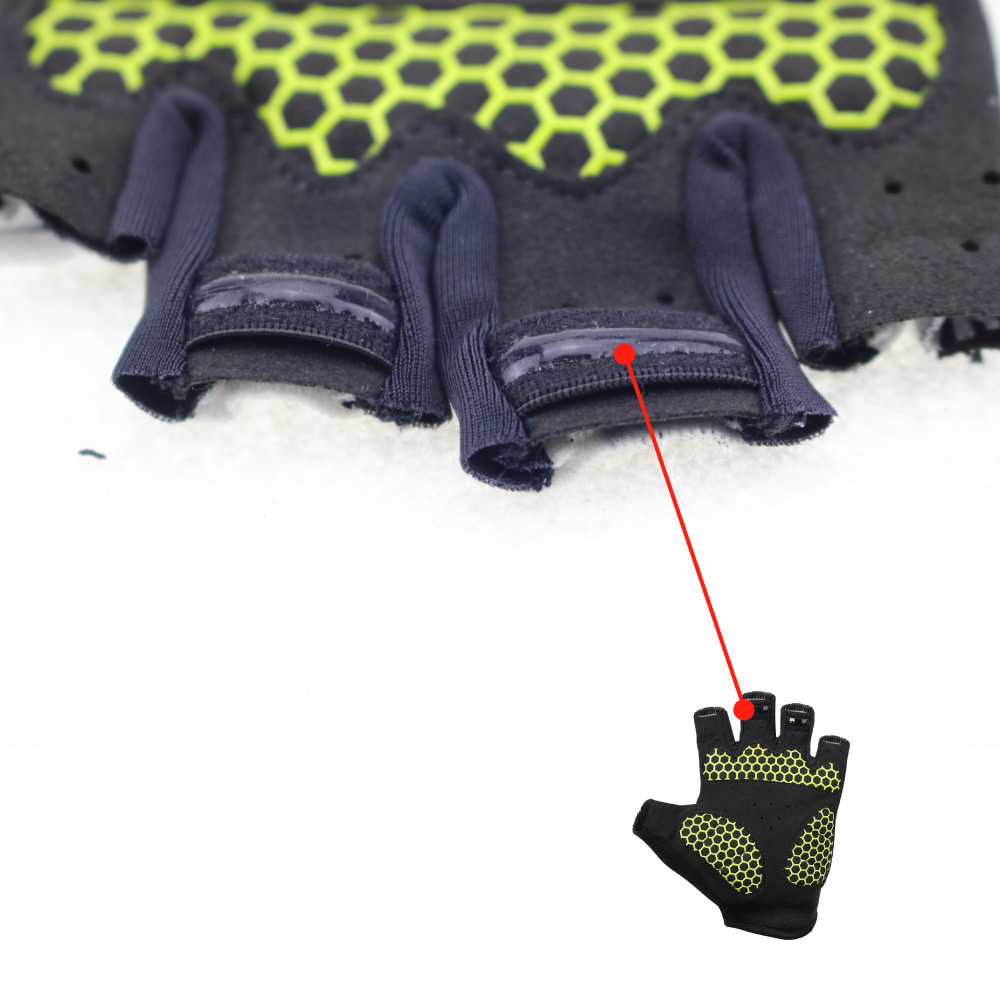 USA blue half finger cycling g - Mountain Biking Gloves Mens ulasan dan harga