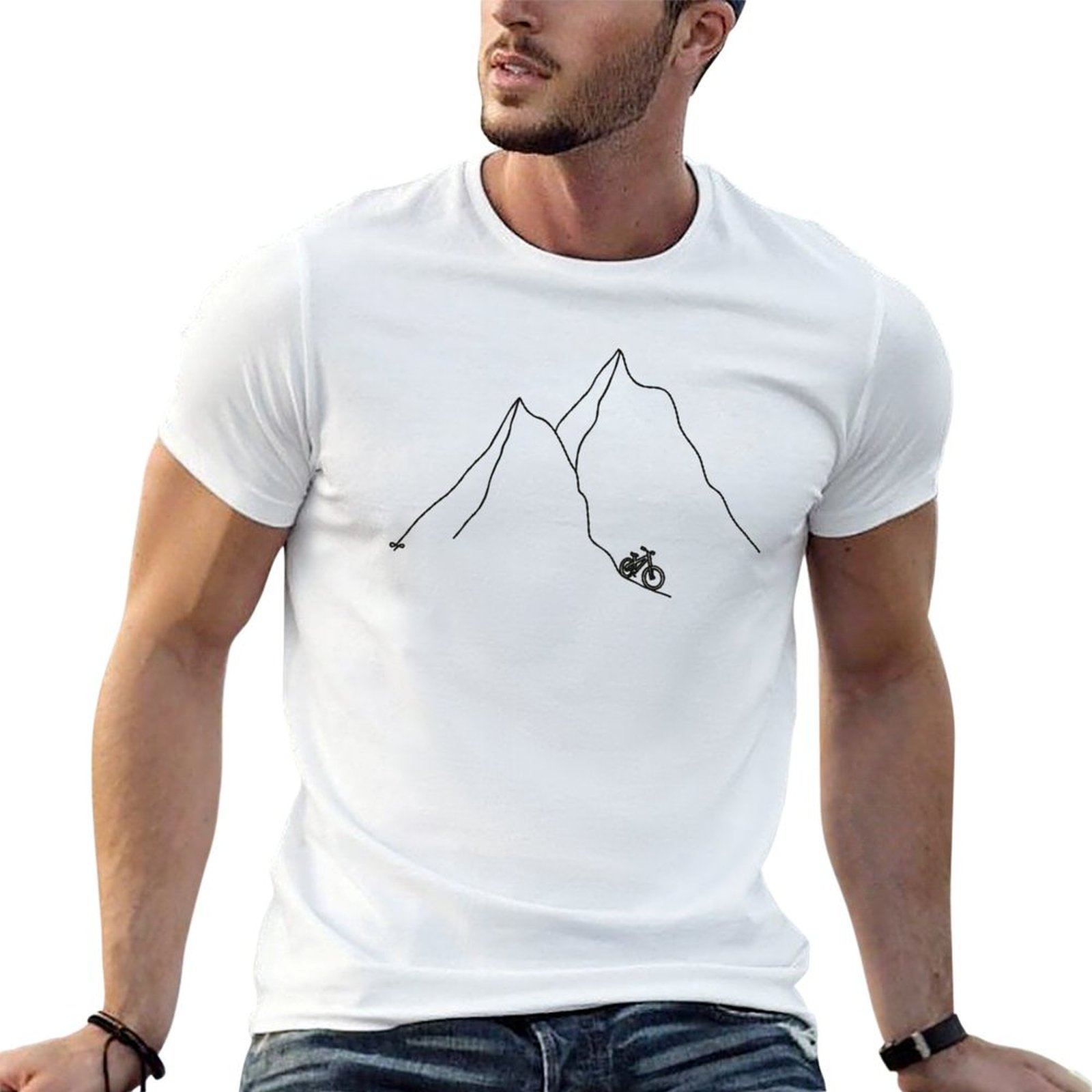 Mountain Bike (black design) T - Mountain Biking Holidays ulasan dan harga