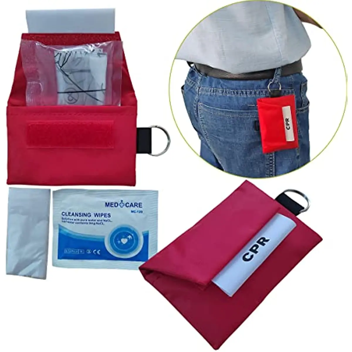 3 pcs CPR Face shield Key Chai - Mountain Biking First Aid Kit ulasan dan harga