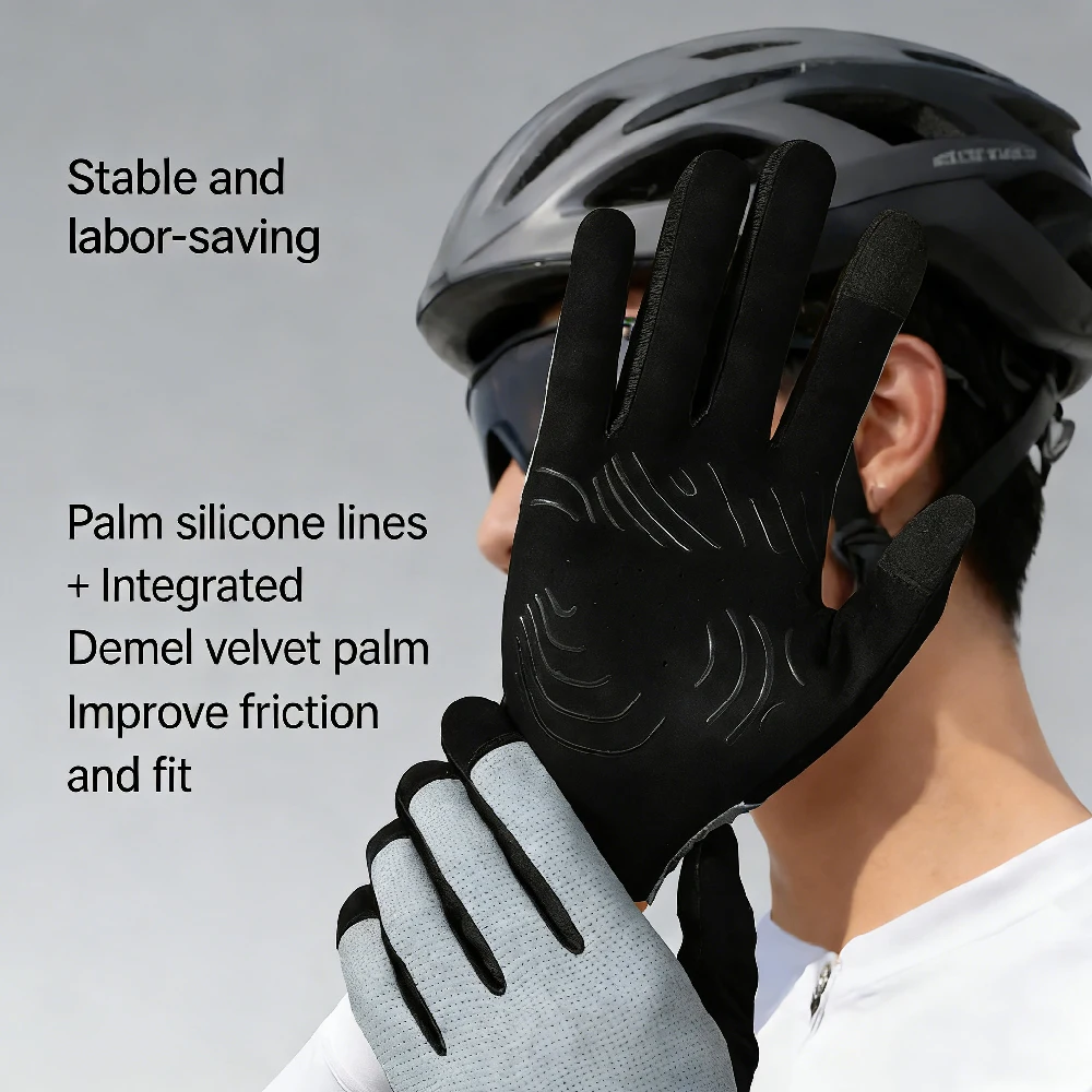 1 Pair Touchscreen Full Finger - Mountain Biking Gloves Mens ulasan dan harga