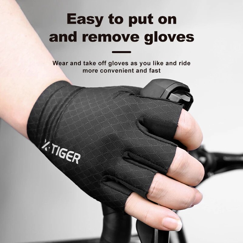 X-TIGER Cycling Gloves Half Fi - Mountain Biking Gloves Mens ulasan dan harga